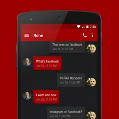 EvolveSMS Theme Stealth Red APK download