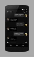 EvolveSMS Theme Black Material screenshot 1