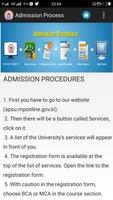 Department of Computer Application APSU syot layar 2