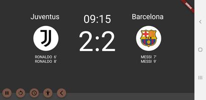 Football-Scoreboard پوسٹر