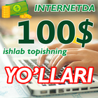 Internetda 100$  ishlab topish simgesi