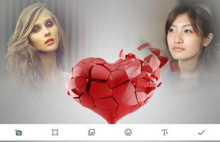 Broken Heart Photo Frames पोस्टर