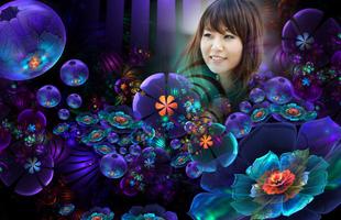 Neon Flower Photo Frames ภาพหน้าจอ 3