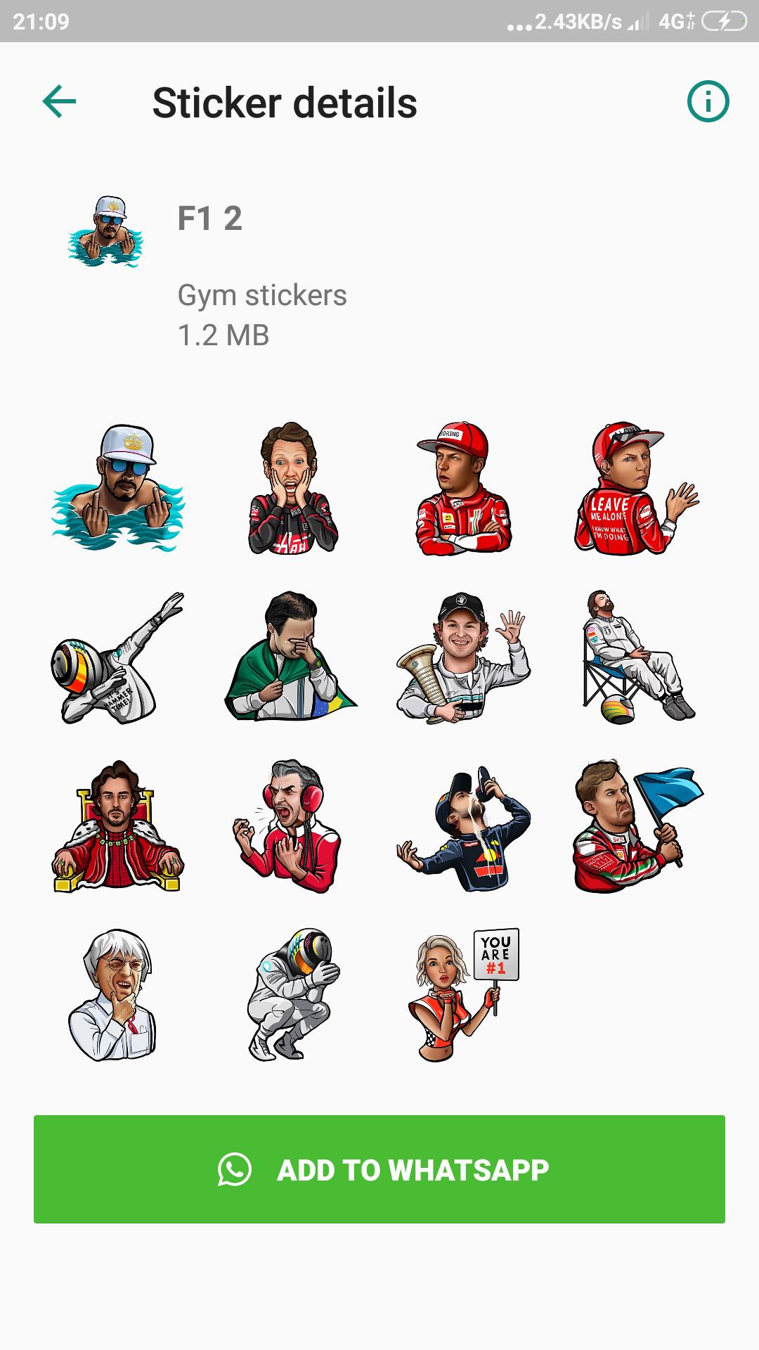 F1 Stickers WAStickerApps for Android - APK Download