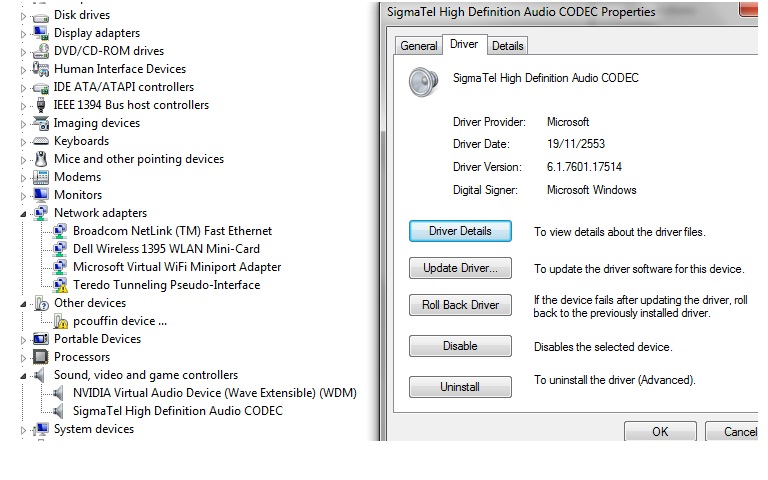 SigmaTel High Definition Audio CODEC for PC Windows 6.10.0.5609 Download