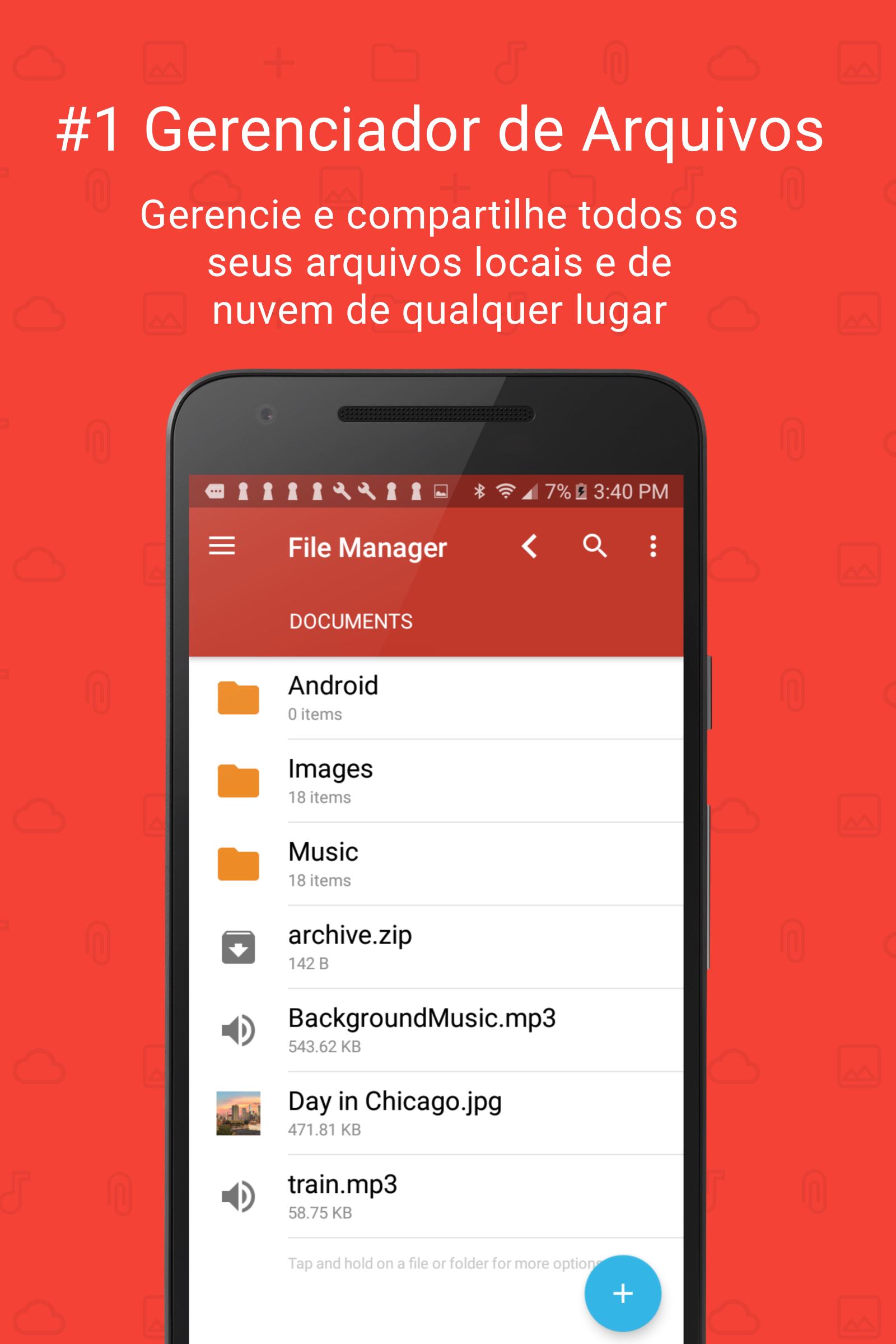 Gerenciar pasta de arquivo apk