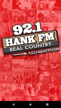 92.1 Hank FM plakat
