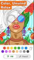 Peacolor: Adult Coloring book poster