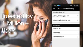 4G LTE Only Network Mode Dual الملصق