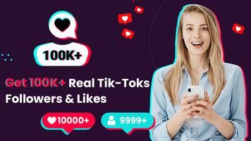 Like and Followers for tiktok ポスター