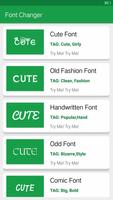 Font for Oppo & Galaxy Phone, Fonts Changer पोस्टर