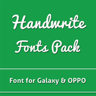 Handwrite Fonts Pack for Galaxy & Oppo Phone アイコン