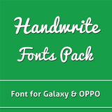Handwrite Fonts Pack for Galaxy & Oppo Phone simgesi