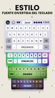 Teclado de fuentes: fonts GIF captura de pantalla 2
