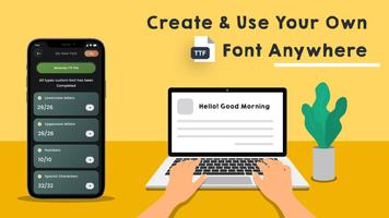 Handwriting Font Creator الملصق