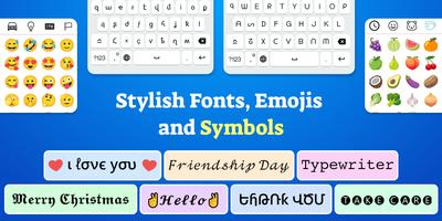 Fonts Keyboard Poster