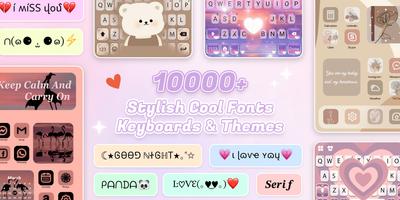 FontsApp: FancyKeyboard widget penulis hantaran