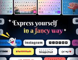 Fonts Keyboard Themes & Emoji โปสเตอร์