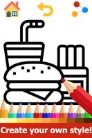 Food Coloring Pages: Fruits and Vegetables Images 截圖 1