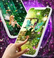 Forest fairy magical wallpaper 포스터