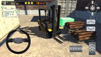 3D Forklift Simulator Parking  captura de pantalla 2