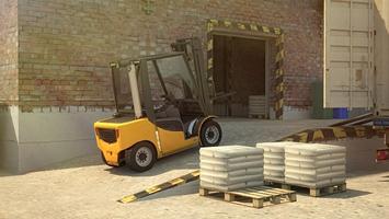 3D Forklift Simulator Parking  تصوير الشاشة 3