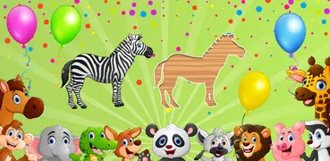 Tierpuzzles für Kinder