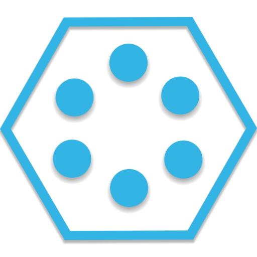 SL Theme Holo Blue Hexagon