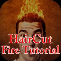 Hair Cut With Fire/Hair Cutting with Fire Affiche