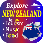 New Zealand – Top Music Food Tourism Fact Hotel アイコン