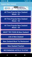 New Zealand – Top Music Food Tourism Fact Hotel Affiche
