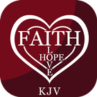Faith Hope and Love Verses - KJV Bible and Quizzes icône