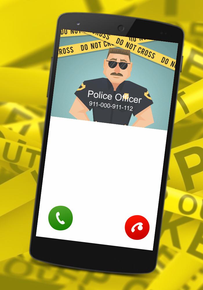 fake police call for kids in spanish