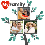 Family Tree Photo Collage Make ไอคอน