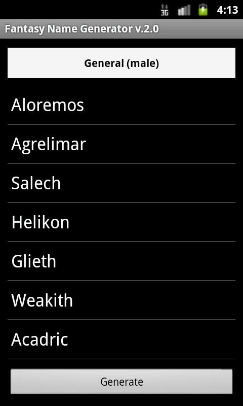Fantasy Name Generator For Android Apk Download Fantasy Name Generator For Android Apk Download