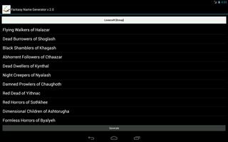 Fantasy Name Generator screenshot 2