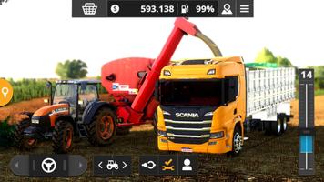 Jogo Trator Farming Simulator 2020 Mods Brasil โปสเตอร์