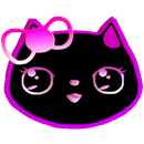 Neon Lily Kitty Live Wallpaper aplikacja