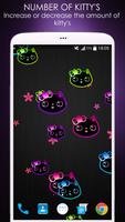 Neon Lily Kitty Affiche