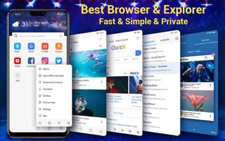 Web-Browser & Fast Explorer Plakat