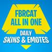 Skins, Emote, Boutique. FBRCat