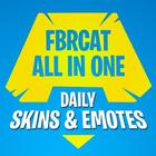 آیکون‌ Skins, Emotes & Shop – FBRCat