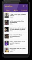 Lakers Basketball: Livescore & News capture d'écran 2