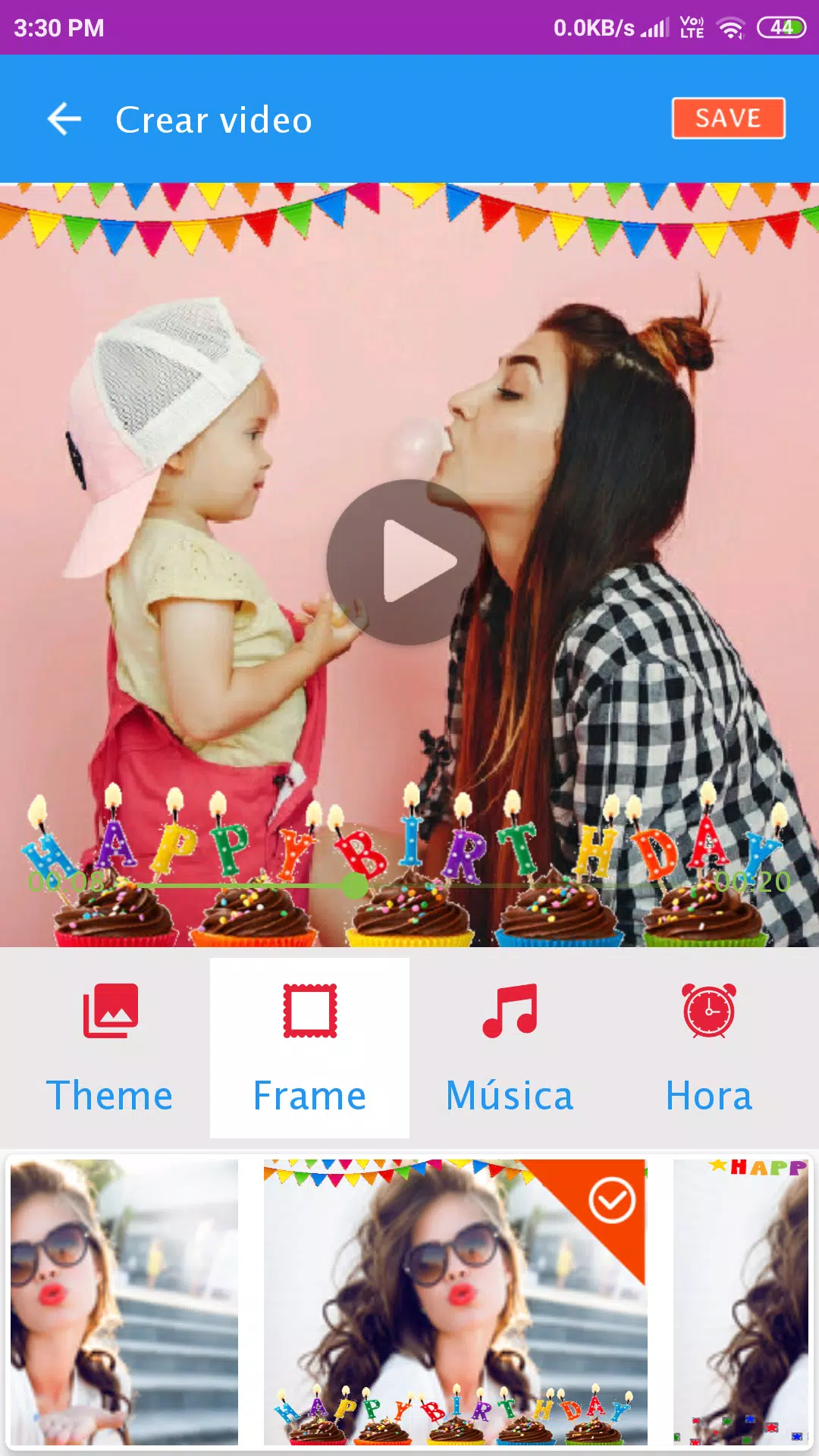 Feliz cumpleaños niños - Editor de video APK pour Android Télécharger