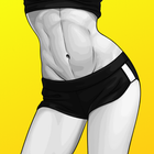 女性用筋肉トレーニング運動アプリ：女性用減量アプリ アイコン