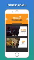 Female Fitness Workout at Home Affiche