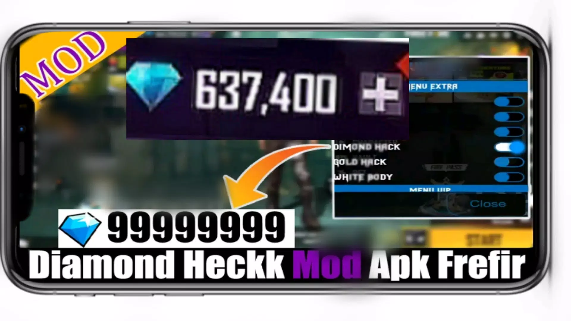 FREE FIRE MAX Hack/Mod 999999 Unlimited Diamonds Android and iOS