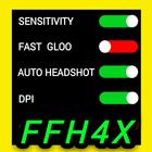 Ffh4x mod menu ff hack icono