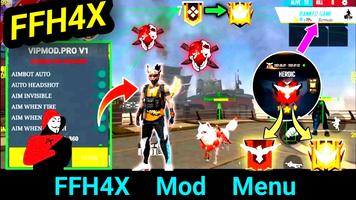 Ffh4x mod menu ff hack poster