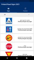 Finland Traffic Road Signs Affiche